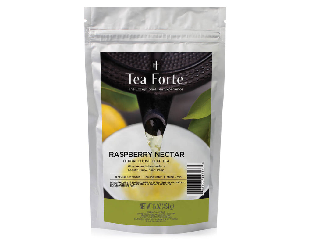 One Pound Loose Tea Pouch Raspberry Nectar