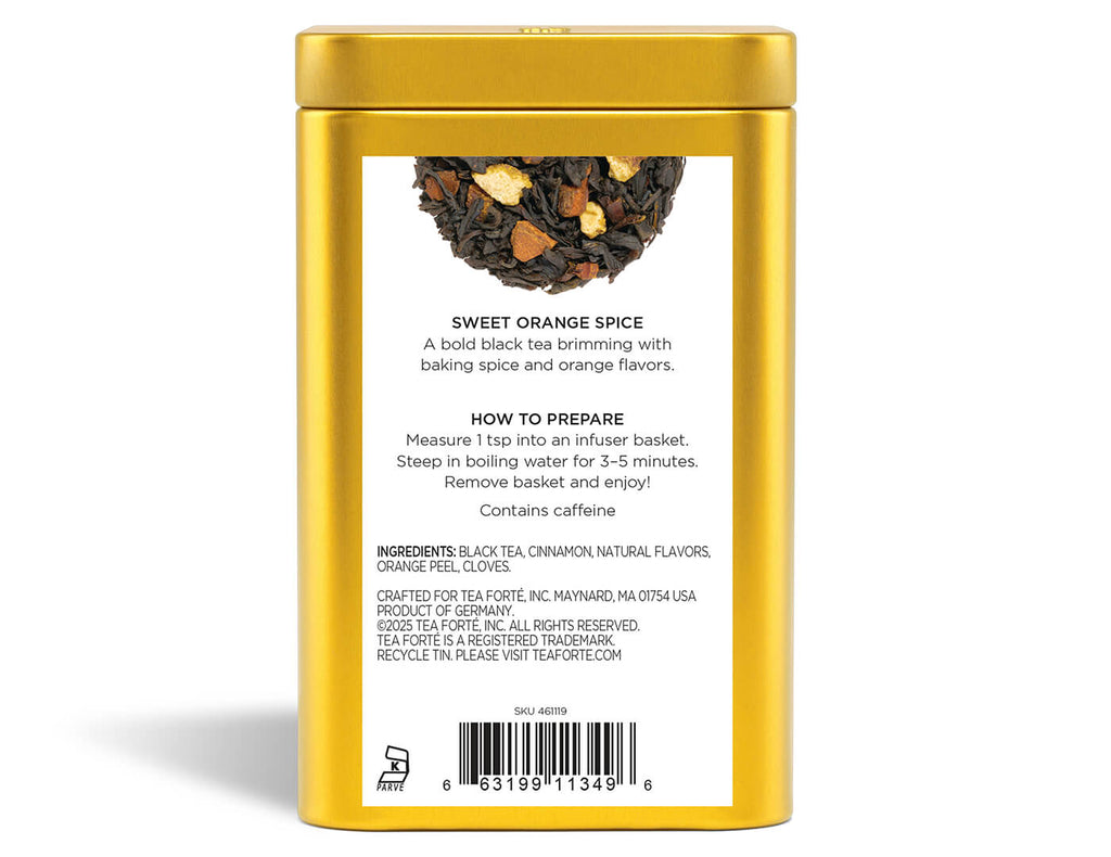 Sweet Orange Spice Loose Leaf Tea Canister